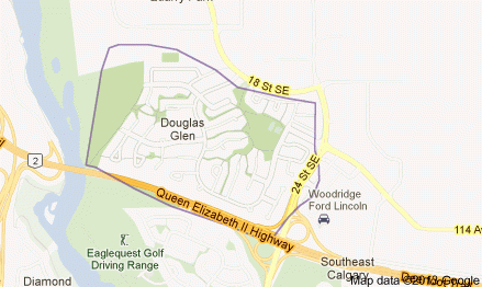 Map of Douglas Glen Map of Douglas Glen