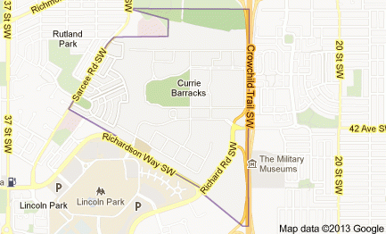 map of CFB currie map of CFB Currie
