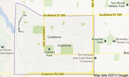 map of cedarbrae map of cedarbrae
